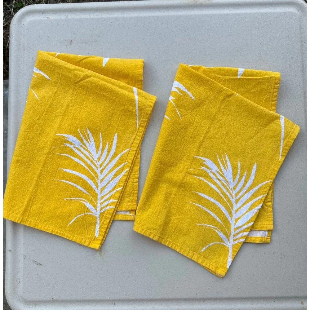 Set of 2 Liberte + Me 100% Cotton Australia Designed Tropical Theme Tea Towels